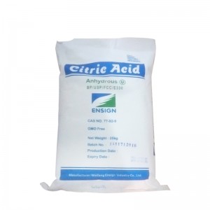 วัตถุเจือปนอาหารอายุการเก็บรักษา 36 เดือนความบริสุทธิ์สูง Acidulant Citric Acid Anhydrous