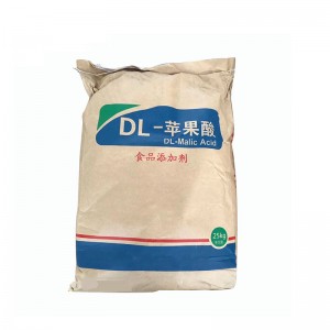 Additif alimentaire acide malique DL de qualité alimentaire/ acide malique 25 kg/sac