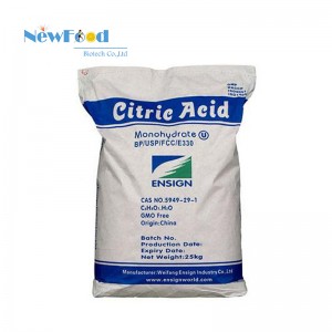 NewFood Best Price Manufacture Supply Food Grade Citric Acid Monohydrate